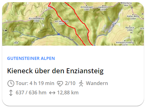 Tour: Kieneck über Geißruck